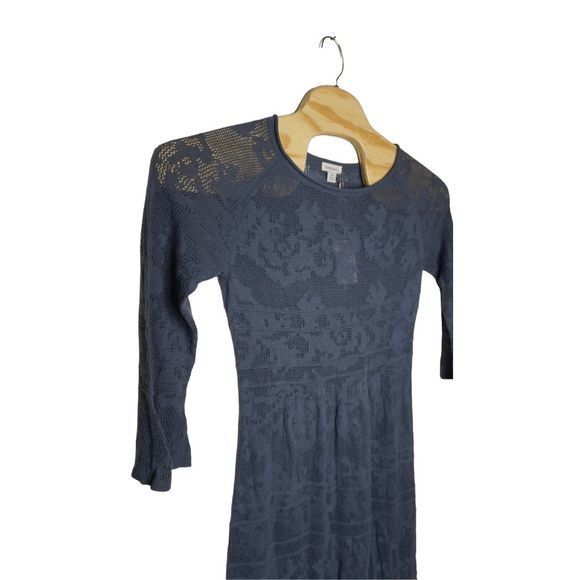 Sundance Sz Medium Blue Boho Knit Mini Lightweight Coverup Dress‎ - Picture 5 of 8